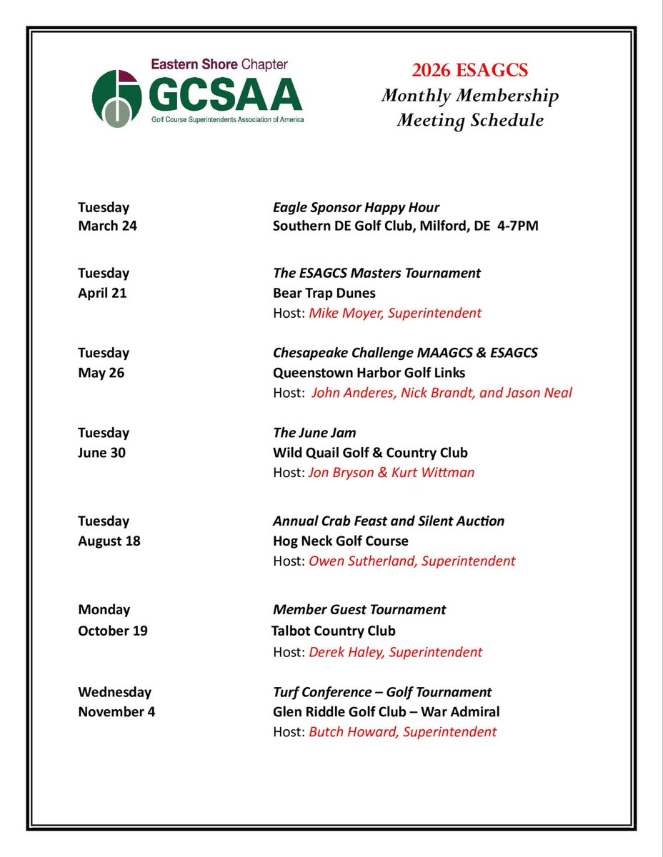 Eastern Shore GCSA tweet media