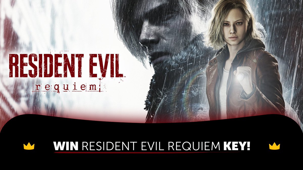 Win 1 of 3 keys of Resident Evil Requiem! 🔥
To enter:
 🔸 Like &amp; repost
 🔸 Follow <a href="/KinguinNet/">Kinguin</a> 
 🔸 Describe your survival strategy in Raccoon City in 3 words

3 winners. Prove you’d survive (or not)

Ends on: 8.03.2026 (23:59 CET)
Terms and conditions apply: