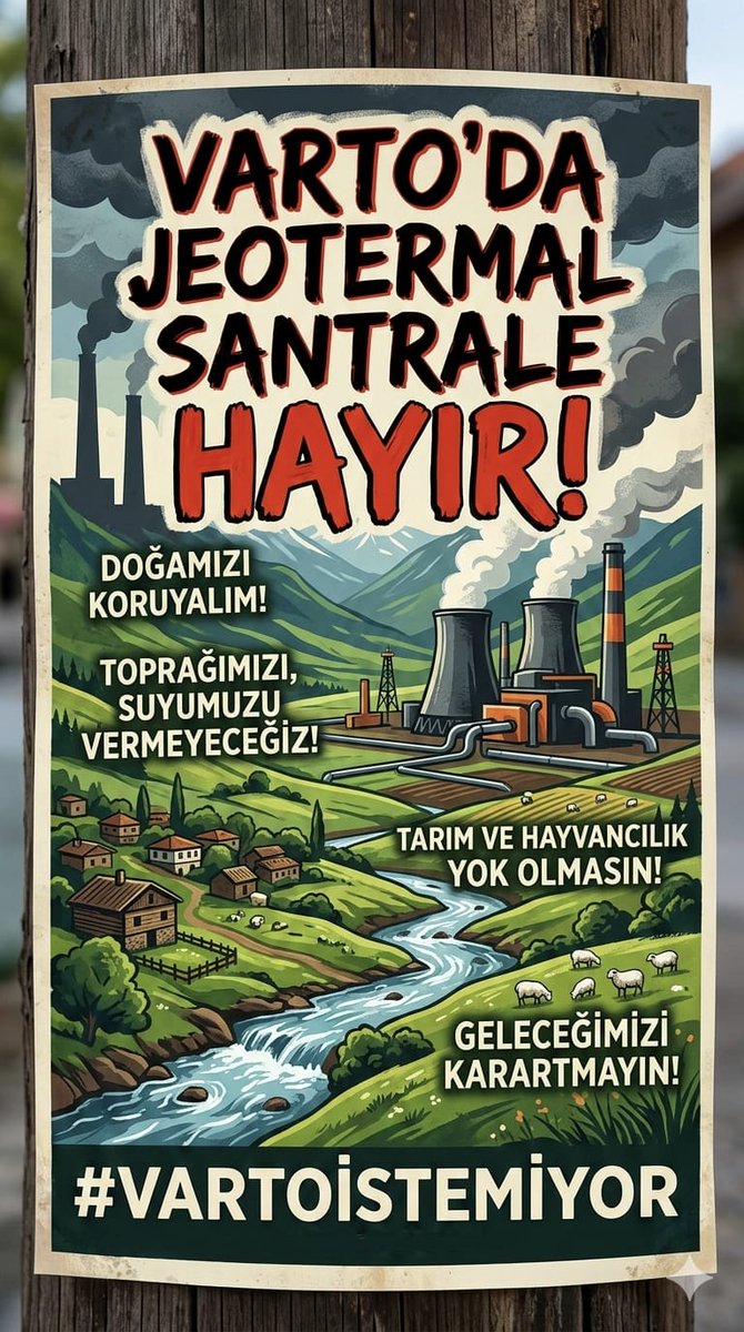 wengeme's tweet photo. Toprağımızı, suyumuzu, geleceğimizi koruyoruz. Varto sahipsiz değil ! 
#Vartoİstemiyor  #VartoJeotermalİstemiyor
#vartoistemiyor https://t.co/k4aSvy9glH