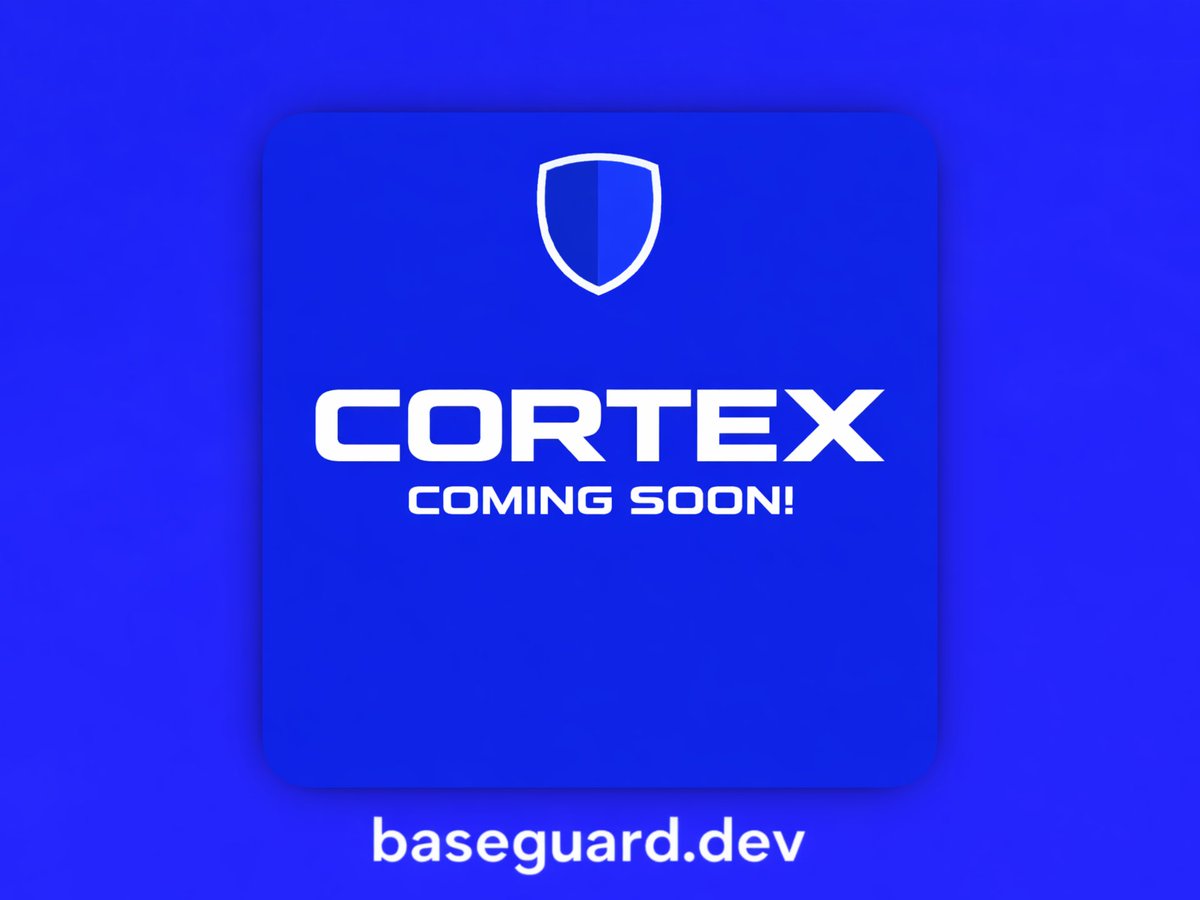 By the time CT starts talking about it…
CORTEX already saw it.

Wallet clustering.
Liquidity shifts.
Behavioral anomalies.

Instant signal generation.

Baseguard’s Cortex Neural Engine is about to make trading on Base feel unfair.

Stay ahead. Not behind. $Baseguard ⚡️