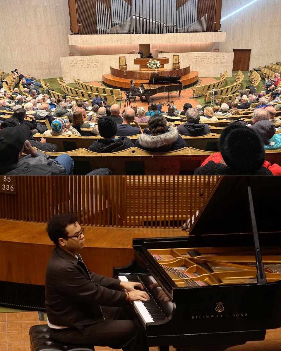 Our Young People’s Concerts are off to a strong start, welcoming students to the Dame Myra Hess Concerts for live, midday performances!🫂 Providing young people with direct access to exceptional artists remains at the heart of our mission!