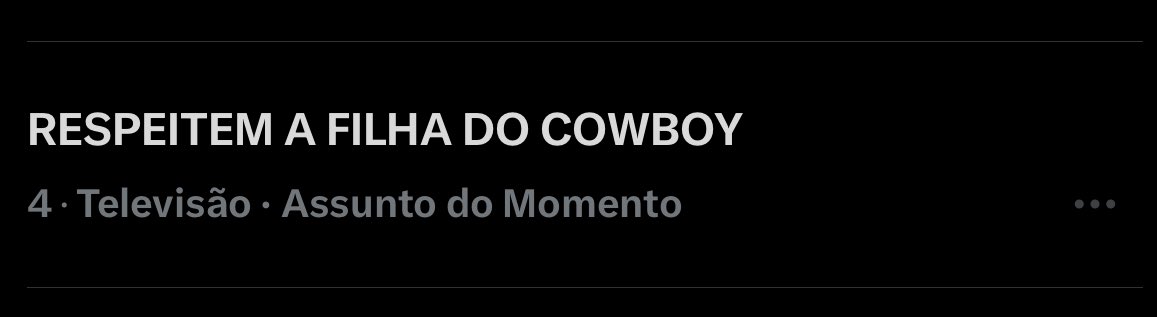 O POVO NÃO ABAIXA A CABEÇA PRA COVARDIA E JOGO SUJO! #BBB26
RESPEITEM A FILHA DO COWBOY