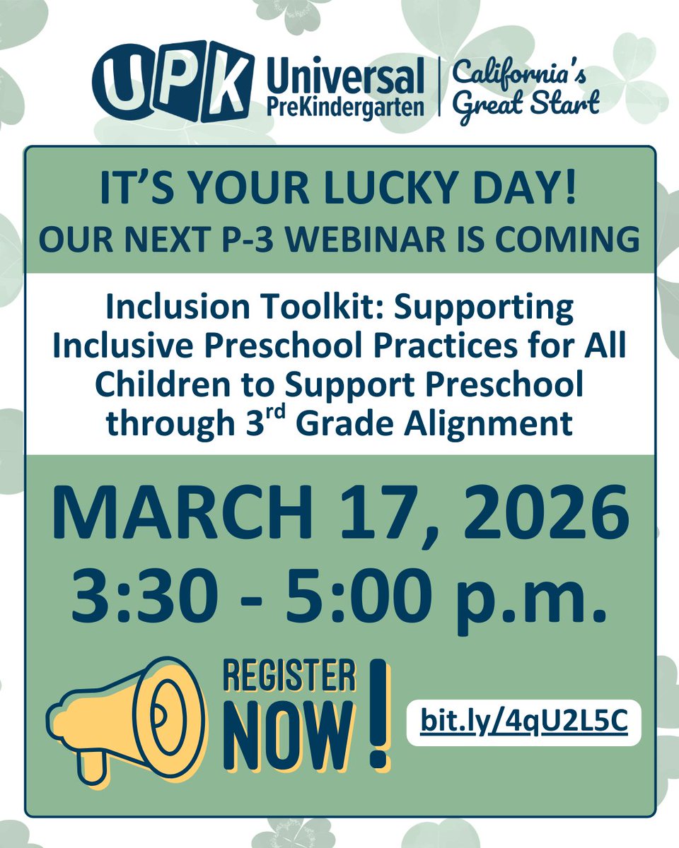 California's Universal PreKindergarten tweet media