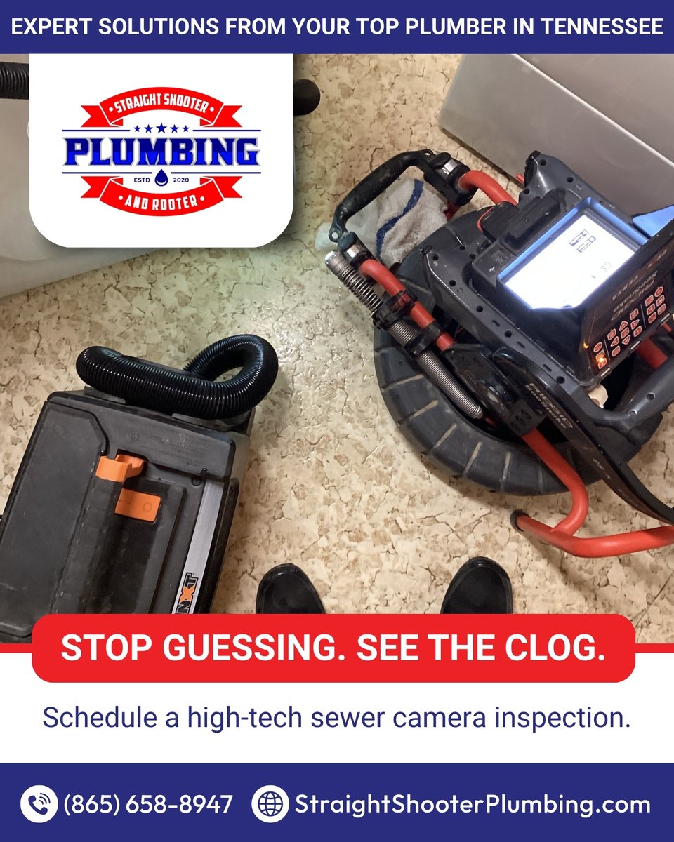 straightrooter's tweet image. Stop guessing and start flowing.

Our drain and sewer video camera inspection pinpoints the problem so pipe repair fixes it for good

📞 (865) 658-8947
🌐 straightshooterplumbing.com 

#StraightShooterPlumbingAndRooter #MysteryClogsSolved #TrustedPlumbers #DidYouKnow