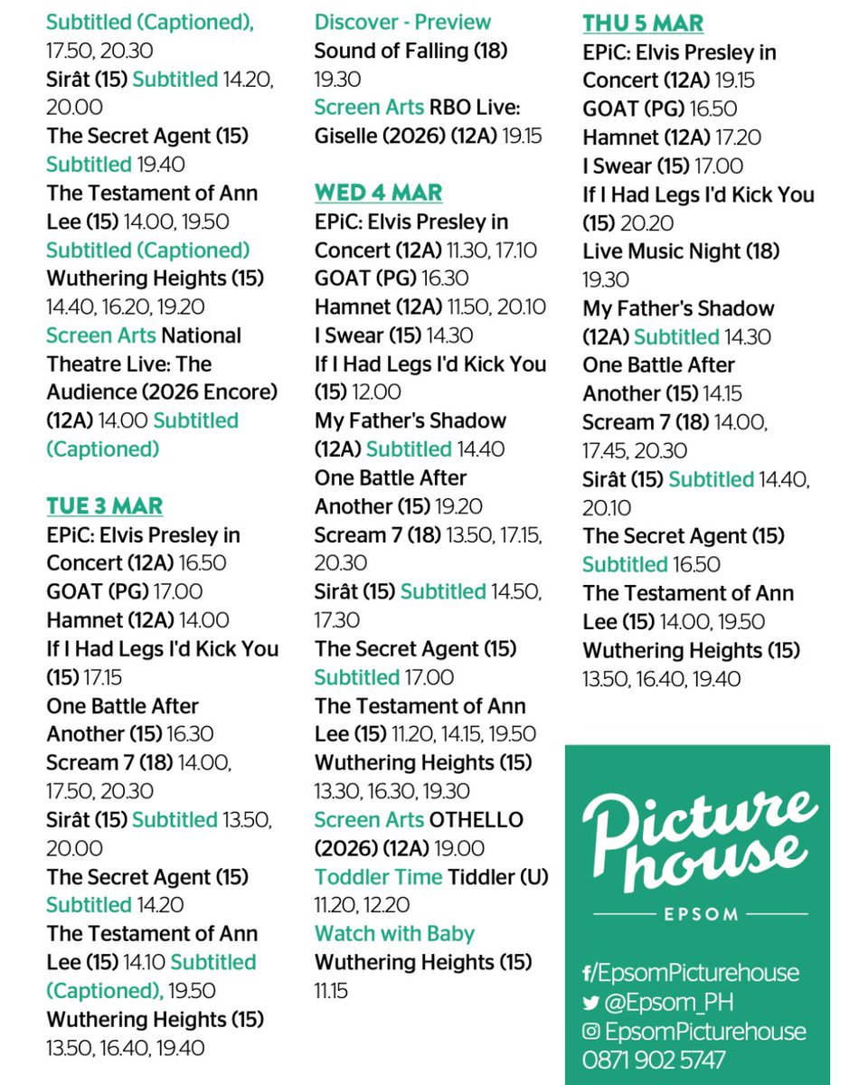 Epsom Picturehouse tweet media