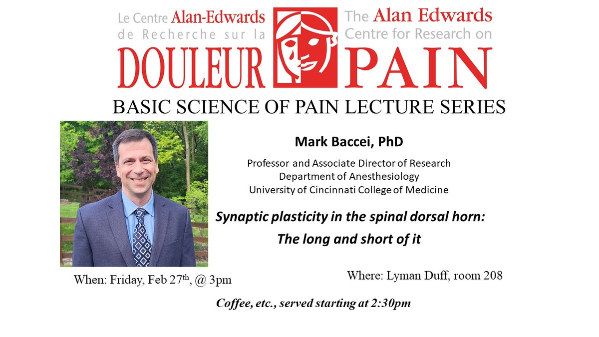 Alan Edwards Centre for Research on Pain tweet media