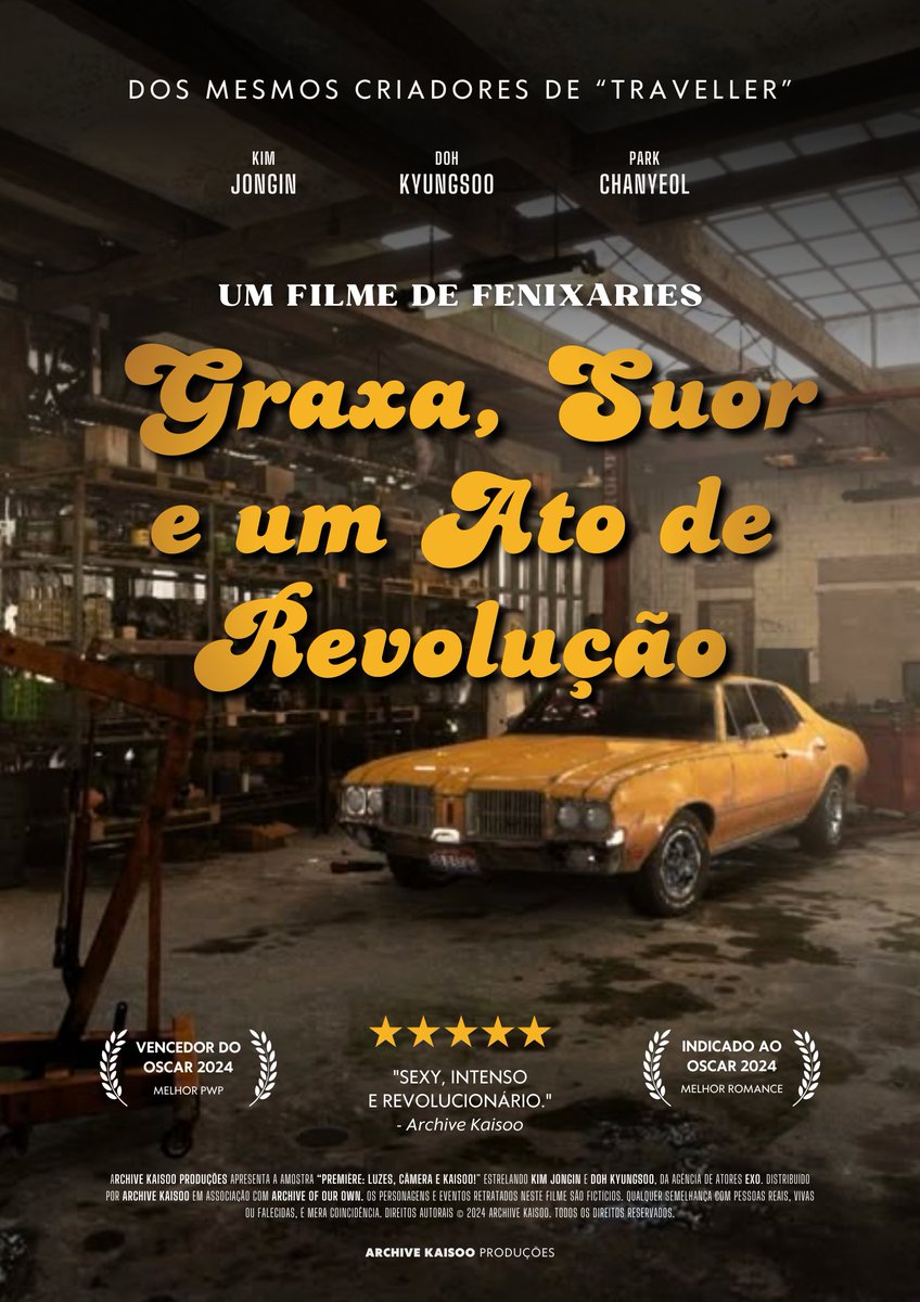 archiveksfest's tweet photo. 🎬 Graxa, suor e um ato de revolução

⭐ Nos anos 70, um mauricinho fugindo de casa e um mecânico de vida pacata acabam envolvidos em uma noite de confissões e desejo.

ao3: https://t.co/LSvSm2VT2x
spirit: https://t.co/NpSI6E7jhH https://t.co/oNSqJZskYx
