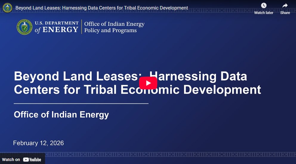 Office of Indian Energy | DOE tweet media