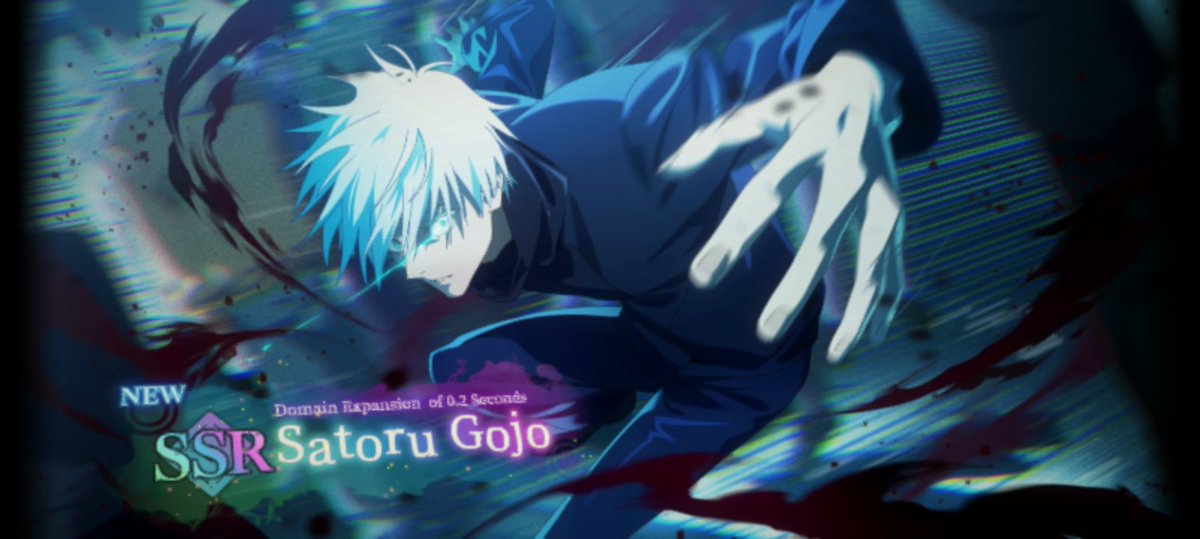 HaleyVasquez14's tweet photo. I finally got gojo but had to go to pity #JujutsuKaisenPhantomParade https://t.co/RGbxw2mcol
