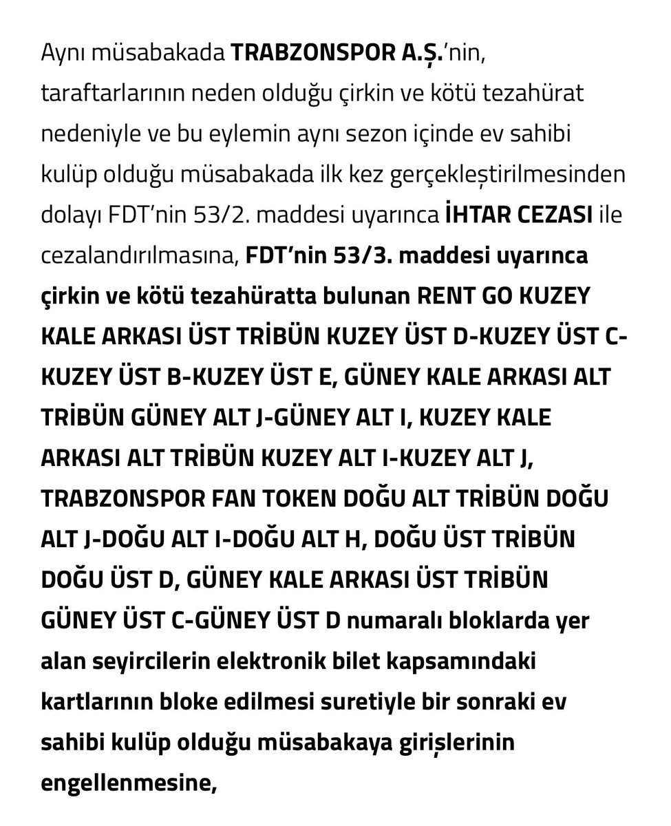 Gazeteci abileriniz yönetime sakso çekmekten fırsat bulabilirse içerideki son maç olan Fenerbahçe maçından dolayı cezalı olan tribünler ve kişi sayısını haber yapsın. Her şeyi ne çok biliyorsunuz ya.