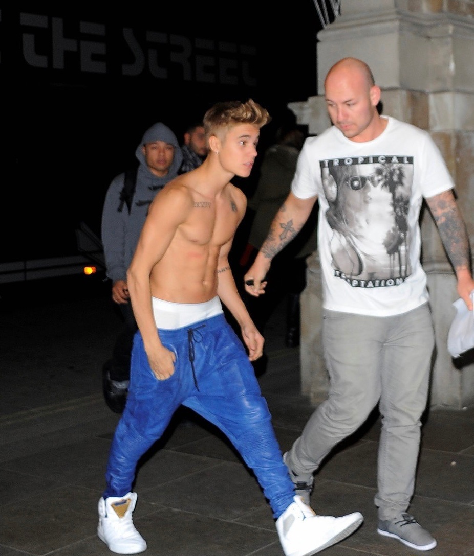 Justin Bieber celebrating his 19th birthday in London, England 
(March 1, 2013)