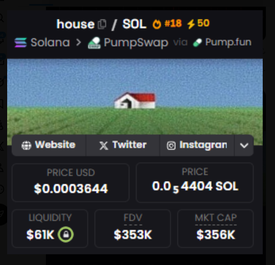 Sol_Runnner's tweet photo. $HOUSE claim is live 🏠
Didn’t grind for nothing. The snapshot finally talking.

🏚 Claim here: https://t.co/WfV1iVokAn

#HOUSE #memecoin #memecoin1000x https://t.co/PMbphSl7sW