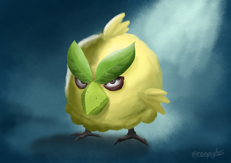 reapcykes's tweet image. Browt looks like an ANGRY BIRD #PokemonWindsWaves