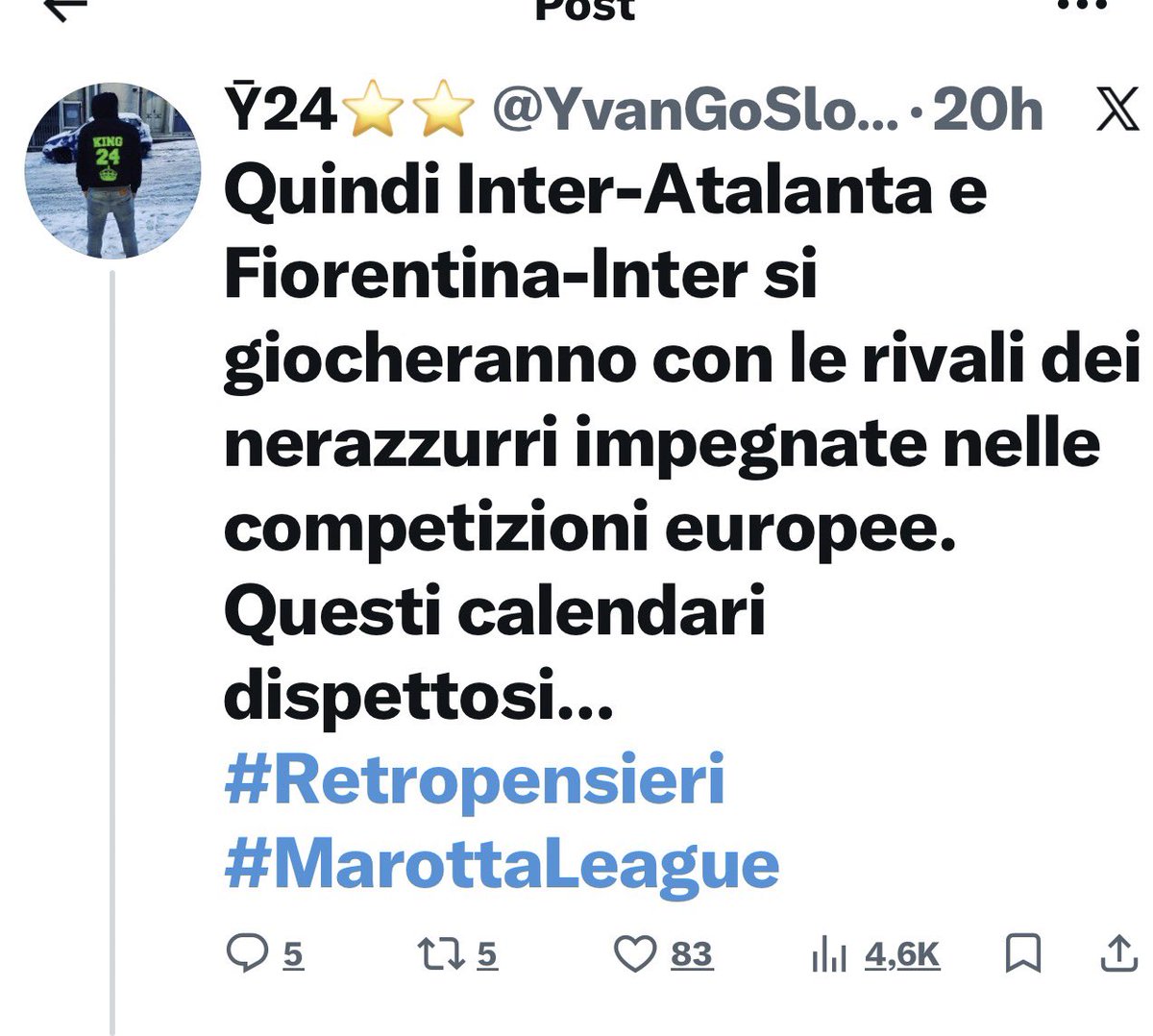 Abbiamo il vincitore del 2026 ( e non siamo nemmeno a marzo)