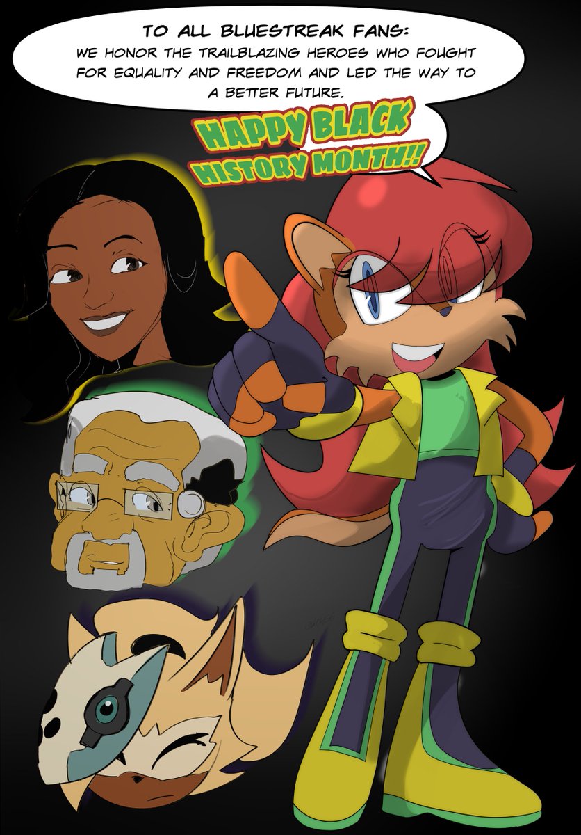 BlueStreakComic's tweet photo. Happy #BlackHistoryMonth from Bluestreak!

Art: @KC_456 https://t.co/iUncktn3uP