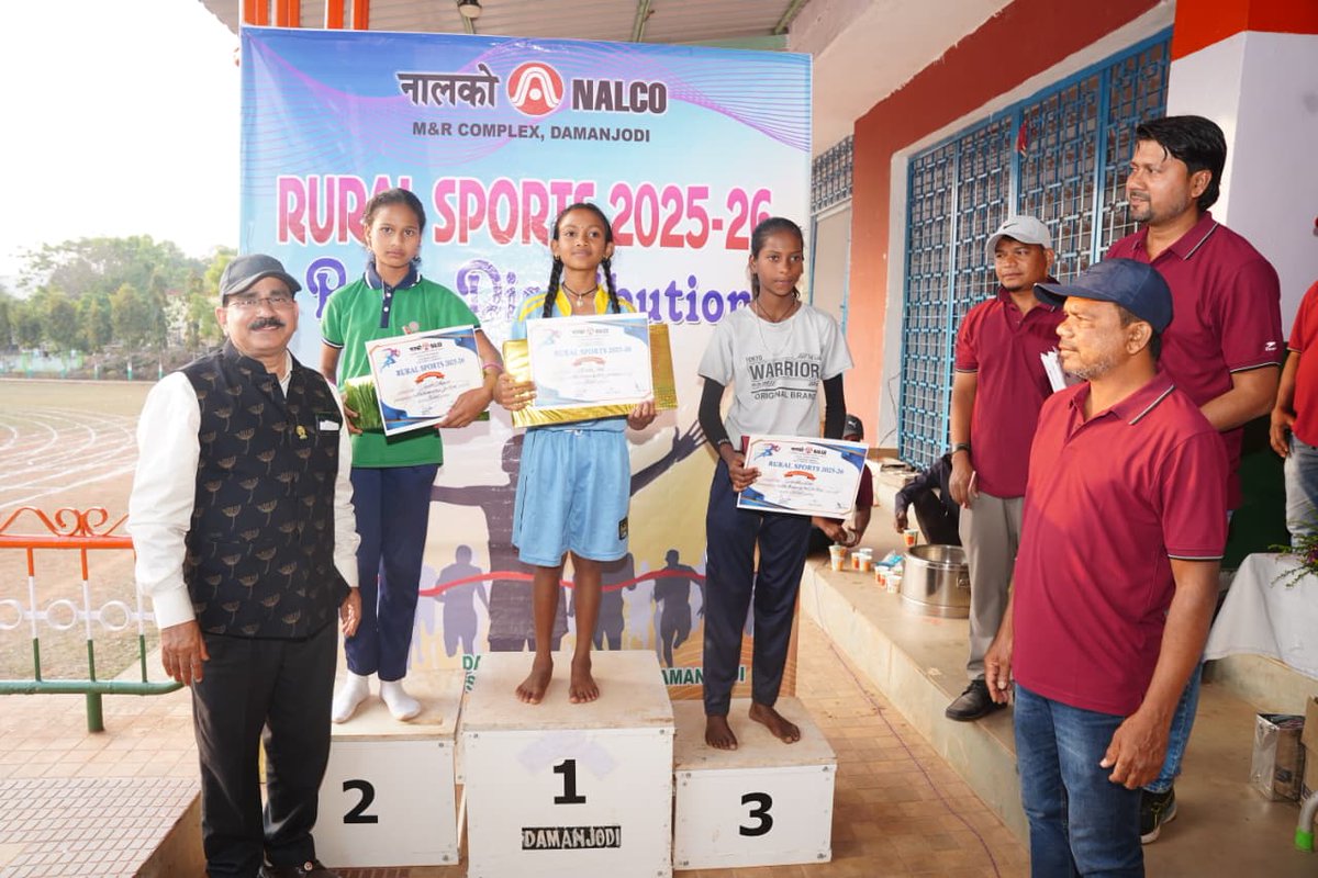 NALCO_India's tweet image. As part of our ongoing efforts towards #CommunityDevelopment in peripheral villages, a #RuralSportsMeet was held at M&amp;amp;R Complex, #Koraput, #Odisha. More than 240 students from 15 peripheral schools took part, showcasing their #Talent, #Teamwork, and #Sportsmanship.