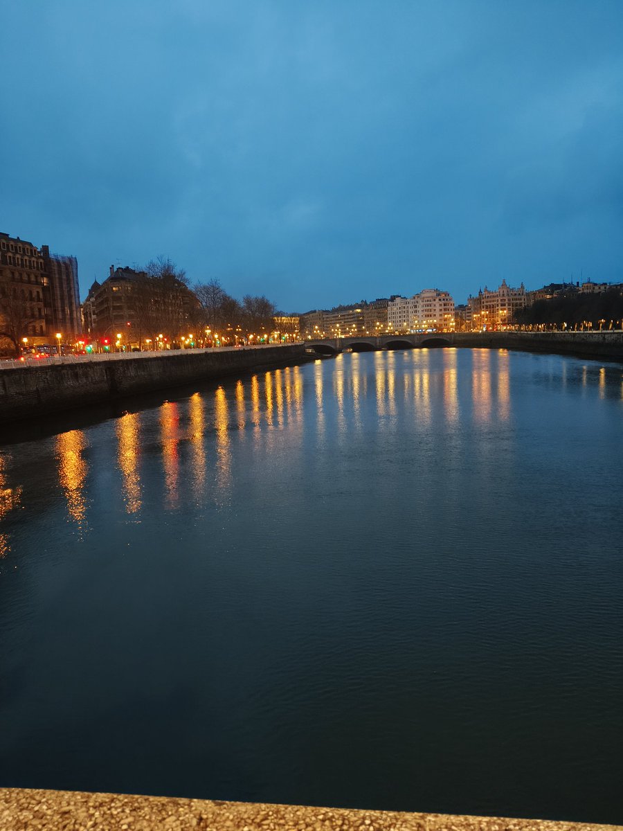 Parece un paisaje de Nederland pero es el río Urumea en Donostia, por cosas así algun@s seguimos resistiendo en Donostia a pesar del dineral que nos cuesta vivir aquí.