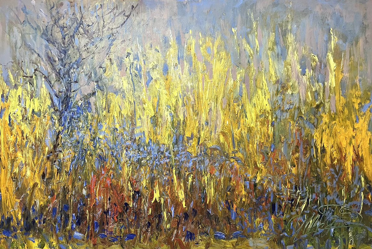 ArtTigran's tweet photo. Autumn is not about falling leaves.
It’s about intensity before silence.

“Burning Autumn”
Oil on canvas, 80 × 100 cm.

Light doesn’t disappear — it transforms. https://t.co/cWK94nRQOD