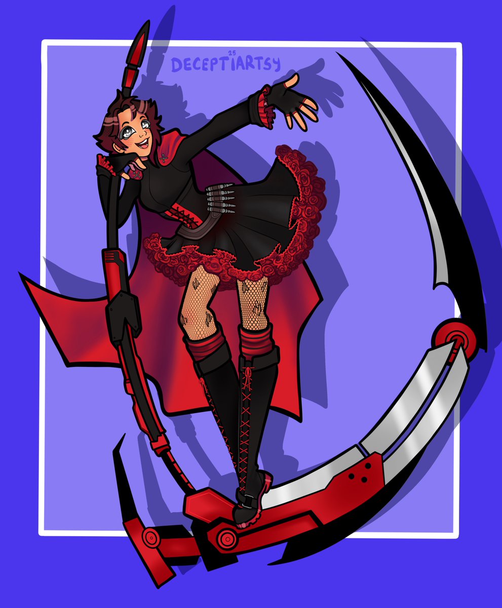 deceptiartsy's tweet photo. 🌹🥀Red like roses🥀🌹 #RWBY 

I  draw  art  for  money  btw https://t.co/4KzK4g2ZQU