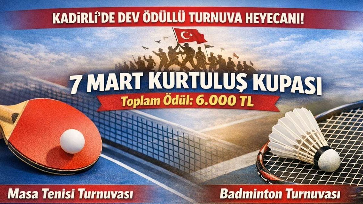 Kadirli’de dev ödüllü turnuva heyecanı: Başvurular için geri sayım başladı! dlvr.it/TRC2zV #Kadirli #KurtuluşKupası #Spor