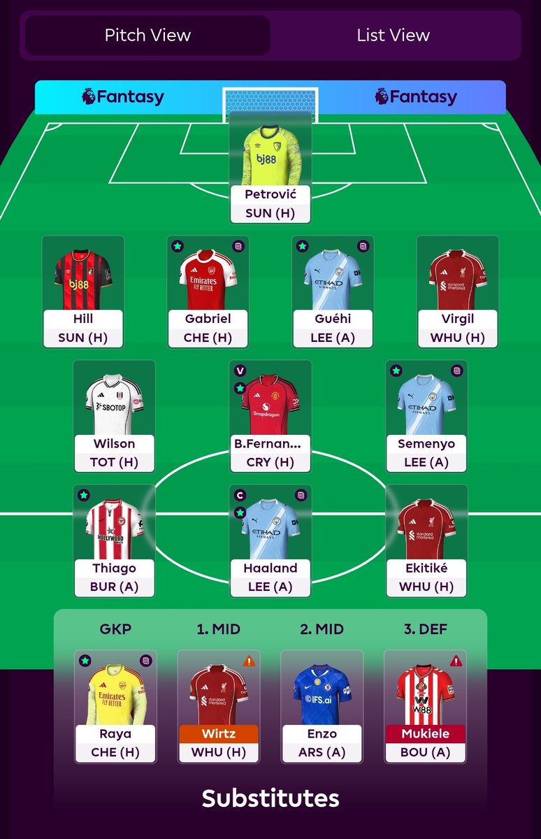 FPL_HAM's tweet photo. #FPL #GW28 🔒
1FT used to get in VVD. I have Wirtz &amp; mukiele to worry about later on, but for now just bench. 

Best of luck FPLers 🍔 
#fplco https://t.co/ayOMPiSXY1
