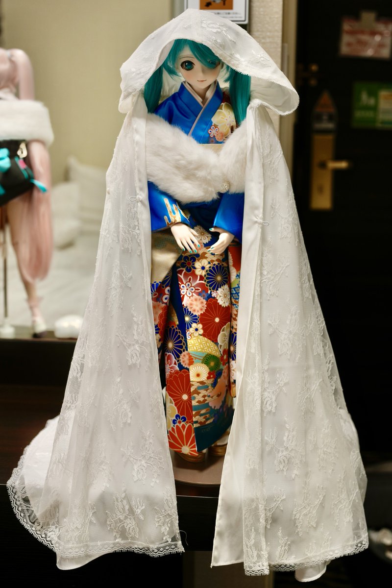 寝れないのでちょっと着付けてみたけど、ミクさんのっ破壊力がやばい