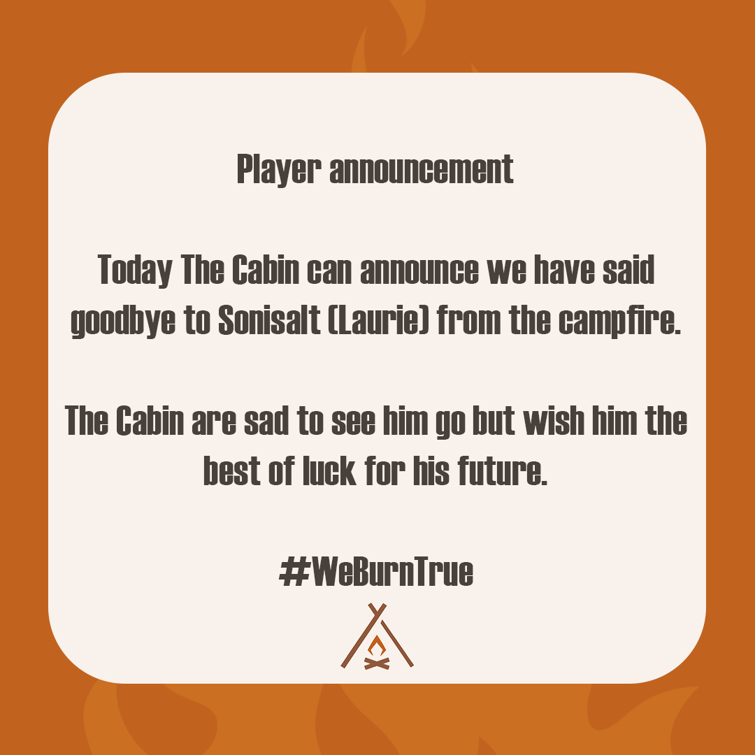 TheCabingg's tweet photo. We would like to wish Sonisalt the best of luck with his career in the future🧡

He was one of our first players and has helped the team through many games🔥

The Cabin will continue to support Sonisalt for the future as #WeBurnTrue

#TheCabin #Esports #RocketLeague https://t.co/3SOBJ4F7QE