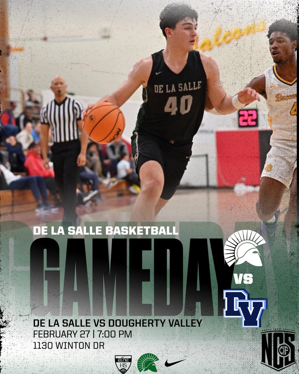 dlshsbasketball's tweet photo. It’s Game Day! The Spartans will host Dougherty Valley at 7pm tonight in the NCS Open 3rd place game @CIFNCS

@dlsathletics 

📍 Winton Dr
⏰ 7:00pm
🎥 NFHS Network https://t.co/gFwZZBc2AB