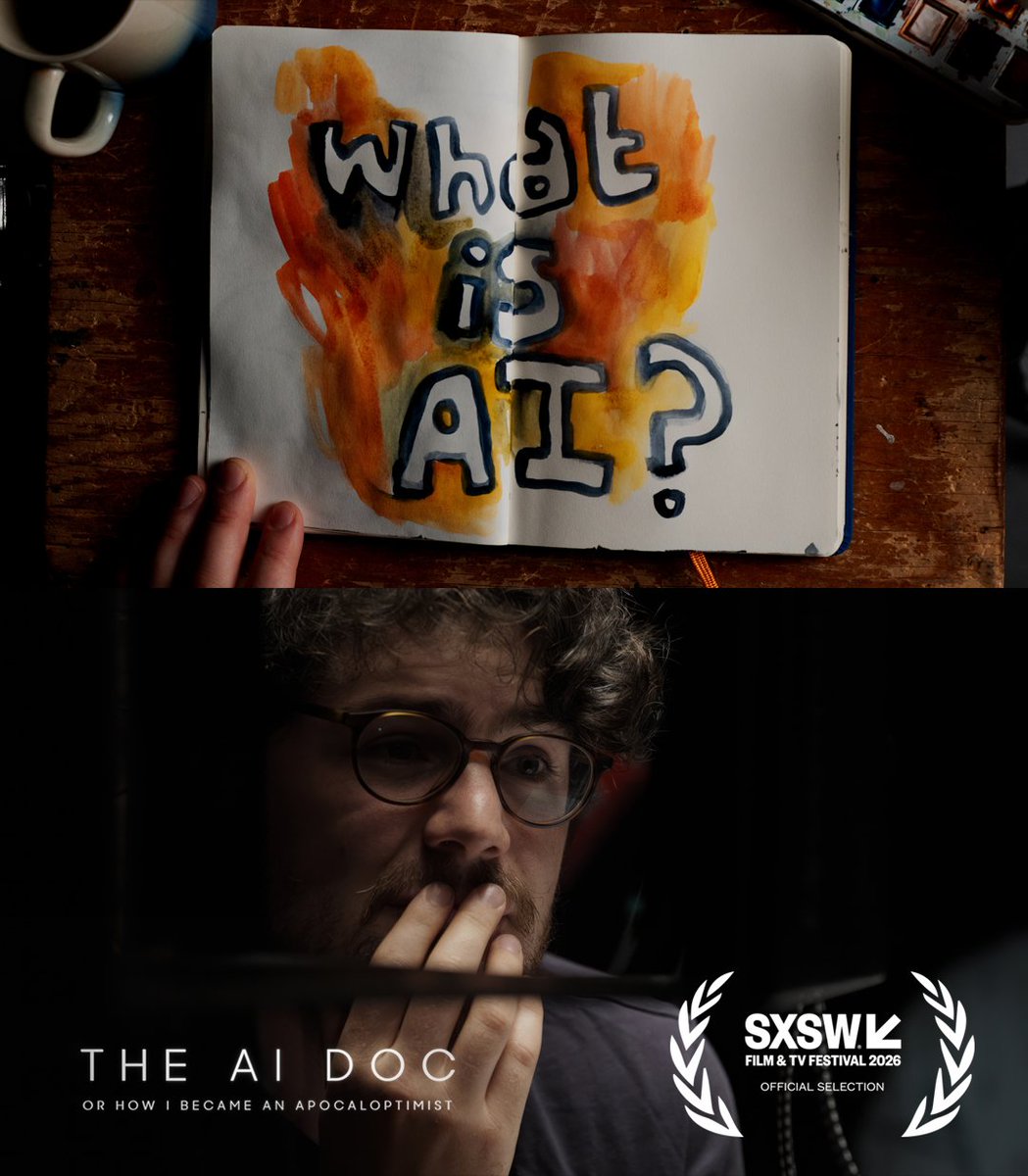 Be one of the first to see THE AI DOC: OR HOW I BECAME AN APOCALOPTIMIST at this year's @SXSW Festival.

Get your tickets now for the March 13 and March 14 screenings: schedule.sxsw.com/events/FS19655