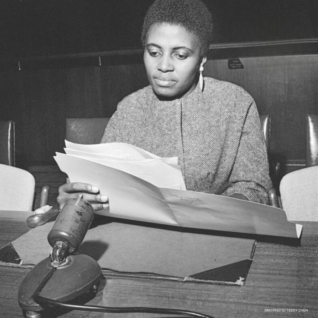 UmojaWaMataifa's tweet image. #FBF hadi Oktoba 1964 Mwimbaji na mwanaharakati wa Afrika Kusini Miriam Makeba - “Mama Africa” alihutubia Umoja wa Mataifa dhidi ya ubaguzi wa rangi.

Katika #BlackHistoryMonth, kumbuka kuwa mapambano dhidi ya ubaguzi wa rangi yanaendelea.

#FightRacism: un.org/en/fight-racism