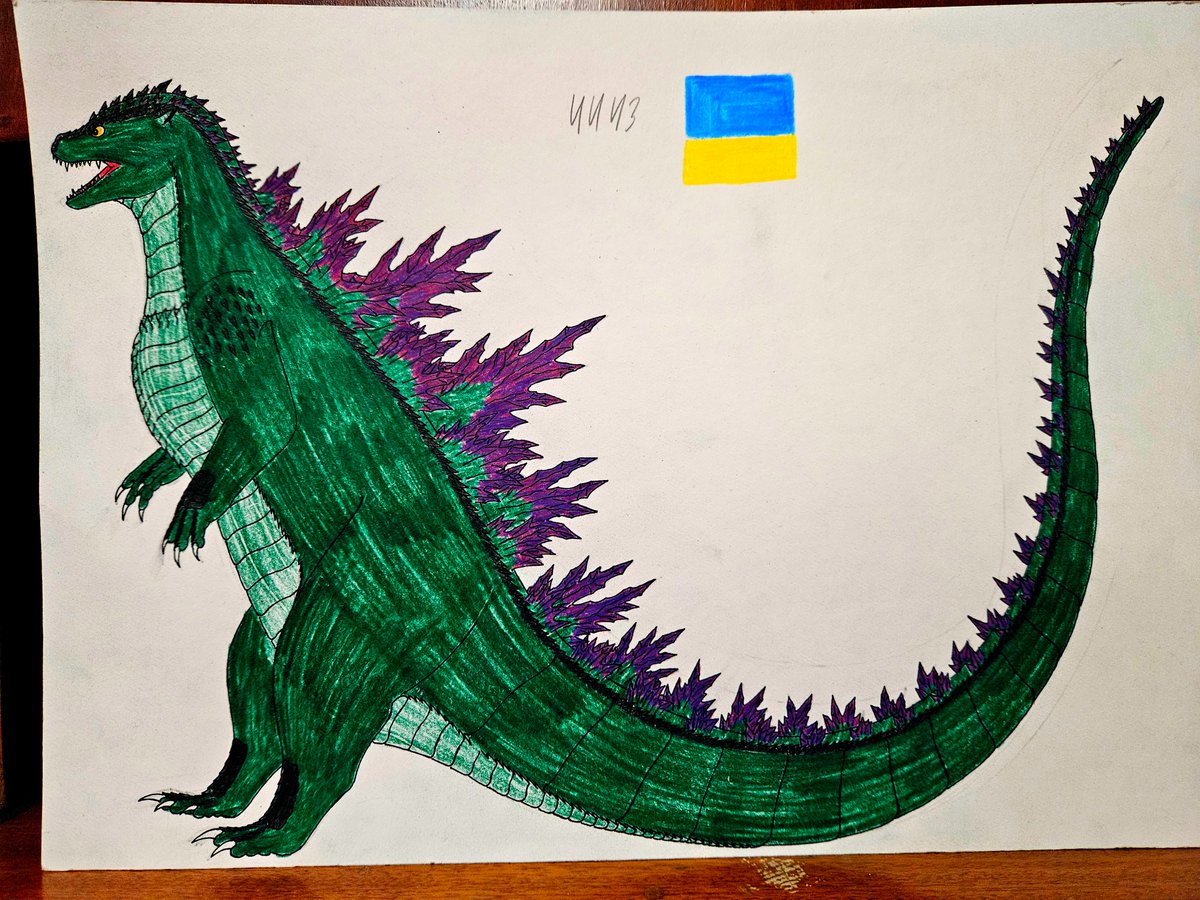 Nikita91257062's tweet photo. Godzilla Millennium | UkrDrawings1999 #pixiv https://t.co/W2J0uZBKlE
#怪獣 #ゴジラ #ミレゴジ #ゴジラ2000_ミレニアム #ゴジラ×メガギラス G消滅作戦 #Godzilla_2000 #Godzilla_Millennium #fanart #redesign https://t.co/Z72u5Xp9fk