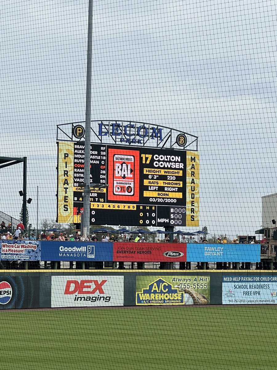 hokietapes's tweet photo. 2/27/2026 Pittsburgh Pirates - Baltimore Orioles https://t.co/rxV9bwXsn7
