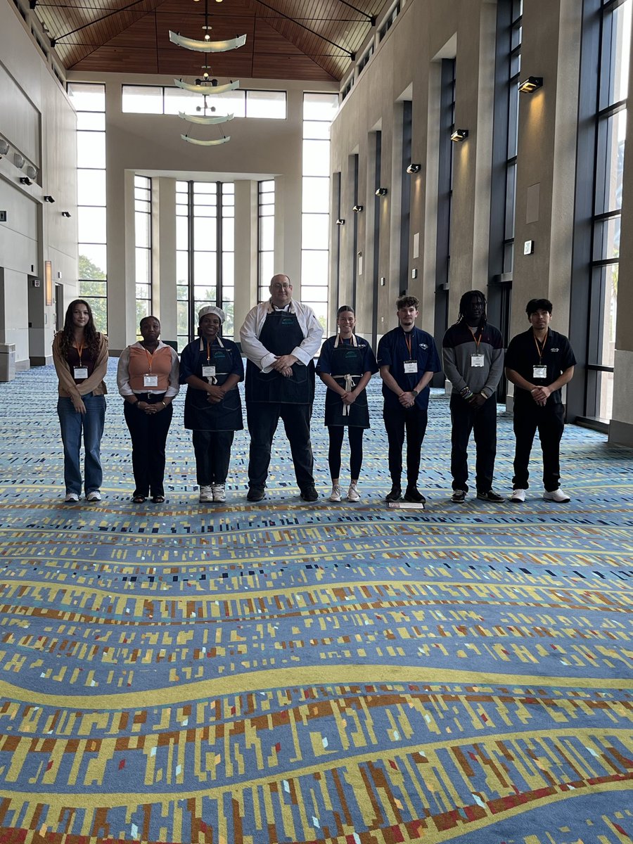 DwyerHS's tweet photo. Our Culinary students and Chef Schlossberg competed in The Palm Beaches Rising Chef competition at the West Palm Beach convention center today! It was a great event and our super star chefs in training did amazing under pressure!! https://t.co/FTWLf30XdJ