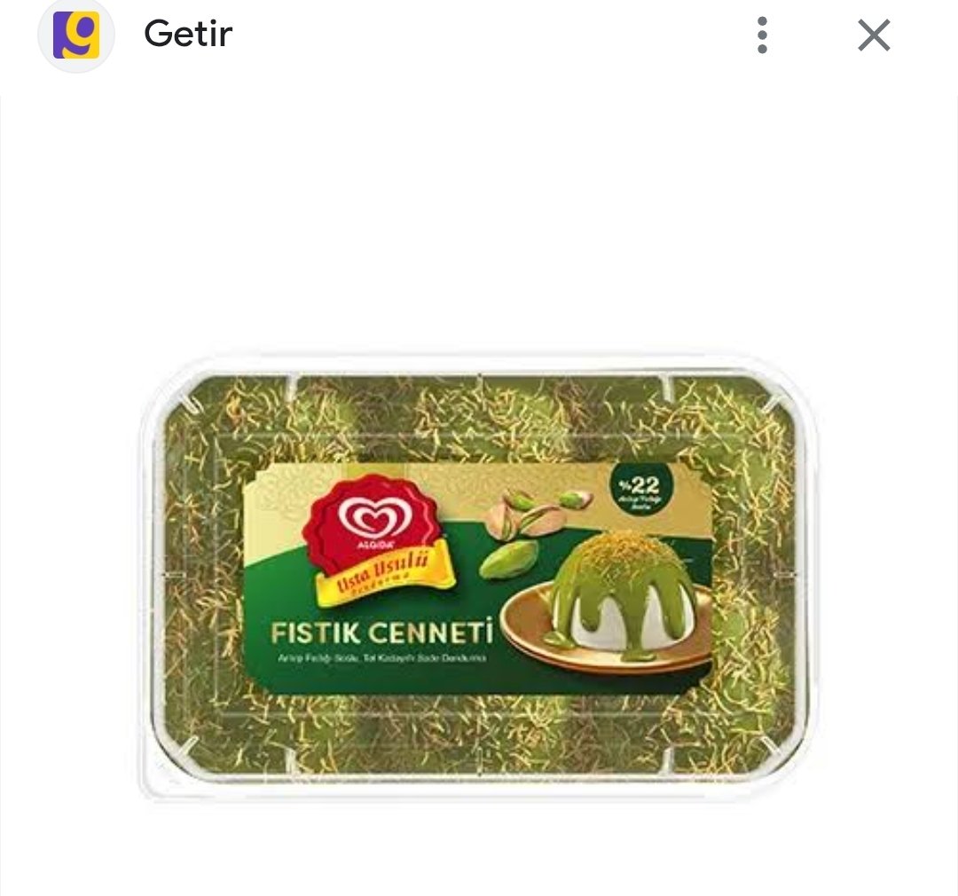 Mehmet227576's tweet image. Algida Fıstık Cenneti 460 ml inceliyorum. Ben fıstık severim kadayıfı da severim tam bana göre dedim ama görünen yüzü oyle değilmiş #algida #dondurma