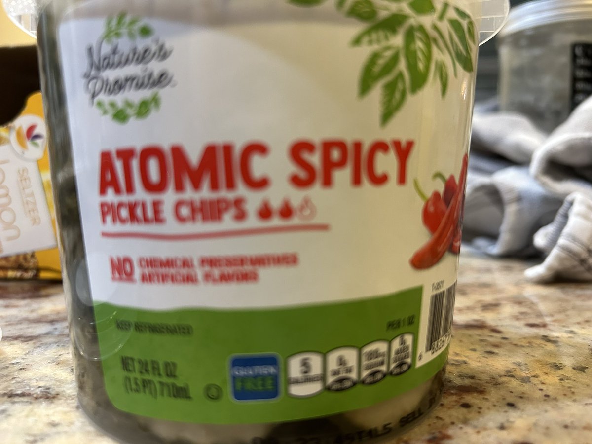 My first clue that the “atomic” part was a lie should have been two out of three 🔥. 
Tasty though, would be good fried and spicier.