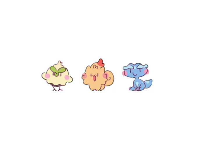new pokemon starters!!
