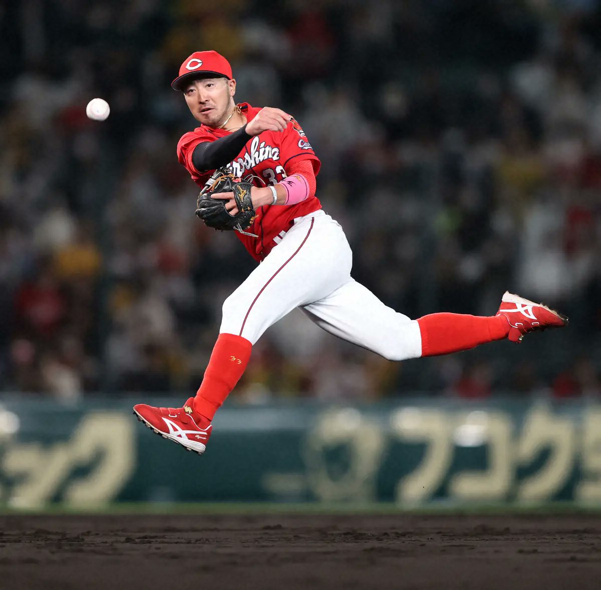 菊池涼介選手（広島東洋カープ）です。