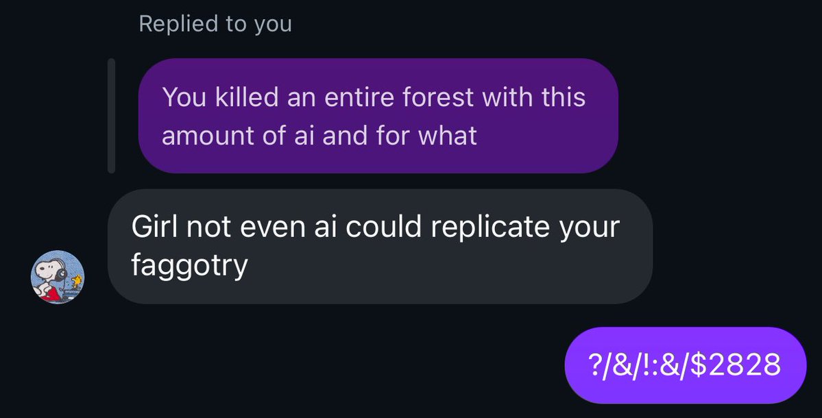 What he say fuck me for