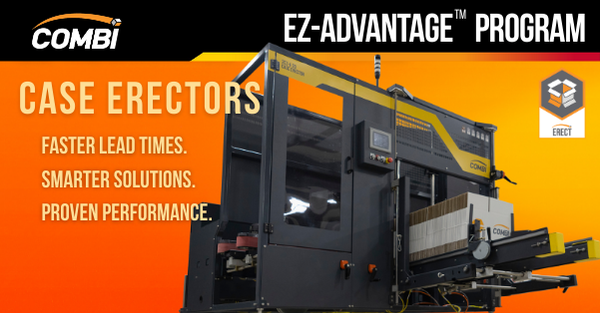 combipackaging's tweet photo. When production scales, does your equipment? 
Combi's 2EZ-A Case Erector is field-upgradeable, allowing your operation to expand capacity without starting over because our packaging experts design with your future in mind.  
Let’s talk packaging solutions https://t.co/HBeO32NYwd https://t.co/i1YlazZ5s1