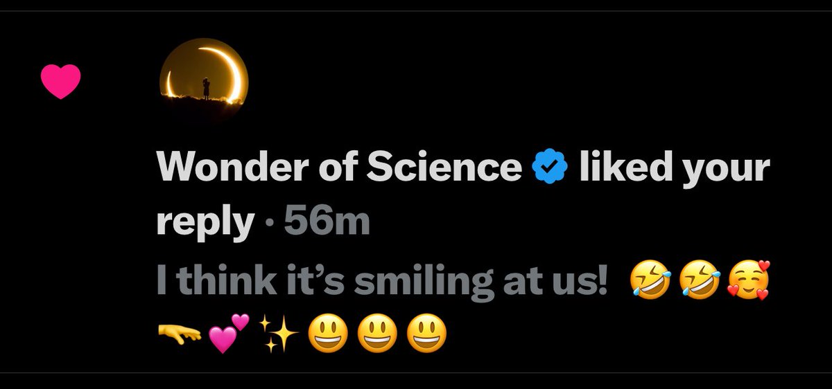 STARDUStDETROIT's tweet image. Thank you @wonderofscience for liking my reply! That cosmic grin ☀️😍 is totally beaming at us like 'Hey stargazers, keep shining!' Makes the universe feel a little warmer. 🫳✨😊😊😊 #WonderOfScience #CosmicSmile #GalaxyStarNetwork 
x.com/wonderofscienc…
