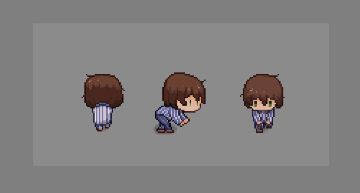 LiminalGrove's tweet photo. Lantern lights up the path ahead, yet may also reveal dormant dangers.
In the pitch-black unknown, keeping a low profile will keep you out of trouble.
#pixelart #gamedev #indiedev #indiegame
(Yeah what's more troublesome than making a 2-head tall sprite crouch &amp; shake hands? https://t.co/XoERvLGDL4