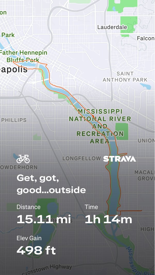 Get, Got, Good…Outside
#cycling 
#GetOutside