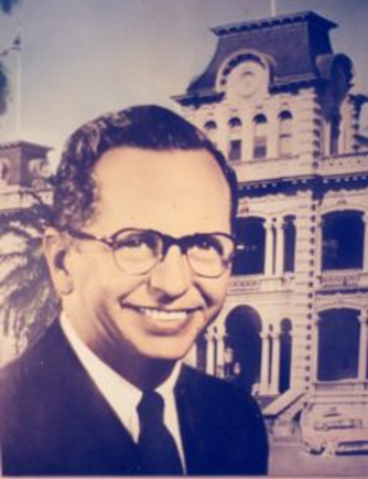 Happy birthday to J. Ward Russell, a member of the territorial Legislature from 1951 to 1954 and again from 1956 to 1959. Russell served as a state senator from 1959 to 1963 and was later asked to run for mayor in 1976 but declined.