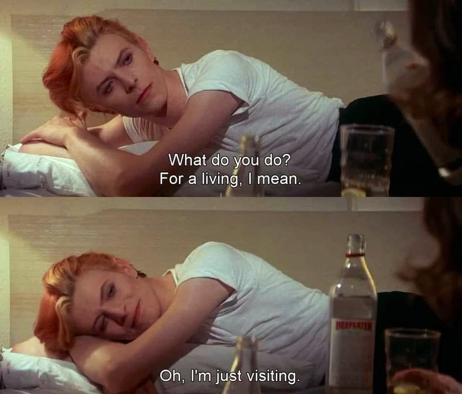 David Bowie in The Man Who Fell to Earth (1976)