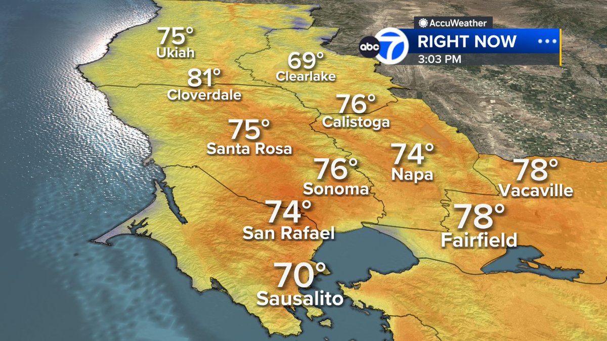 SandhyaABC7's tweet image. WARM everywhere right now!  Feeling like spring!  Hope you're enjoying it!  #ABC7now #SanFrancisco #BayArea