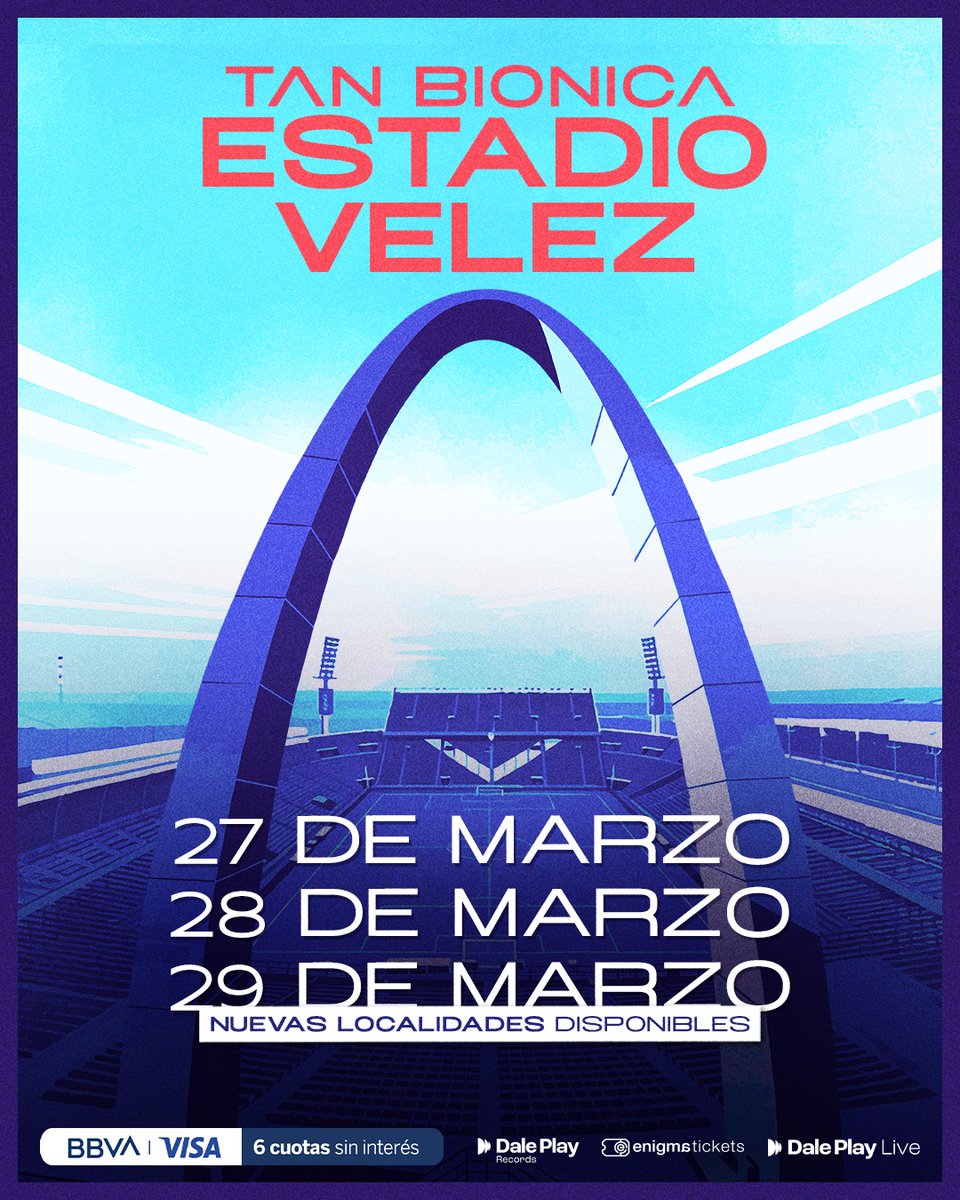 Salieron nuevas entradas para Vélez.
Nos vemos en unos días!