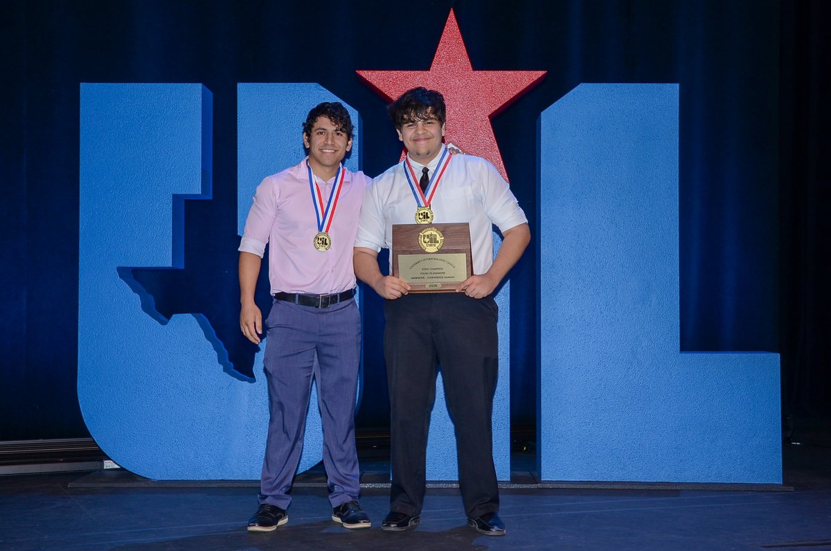 uiltexas's tweet photo. Congratulations to the state championship films in the 𝙉𝙖𝙧𝙧𝙖𝙩𝙞𝙫𝙚 category! 🎬🏆✨

1A-3A: Him in Black: The Investigation - Vernon HS
4A: La Lechuza - Cuero HS
5A: The Literary Adventures of Dylan & Cam - Frisco Emerson HS
6A: Noodle - El Paso Montwood HS

Results ➡️ https://t.co/533w10htew
