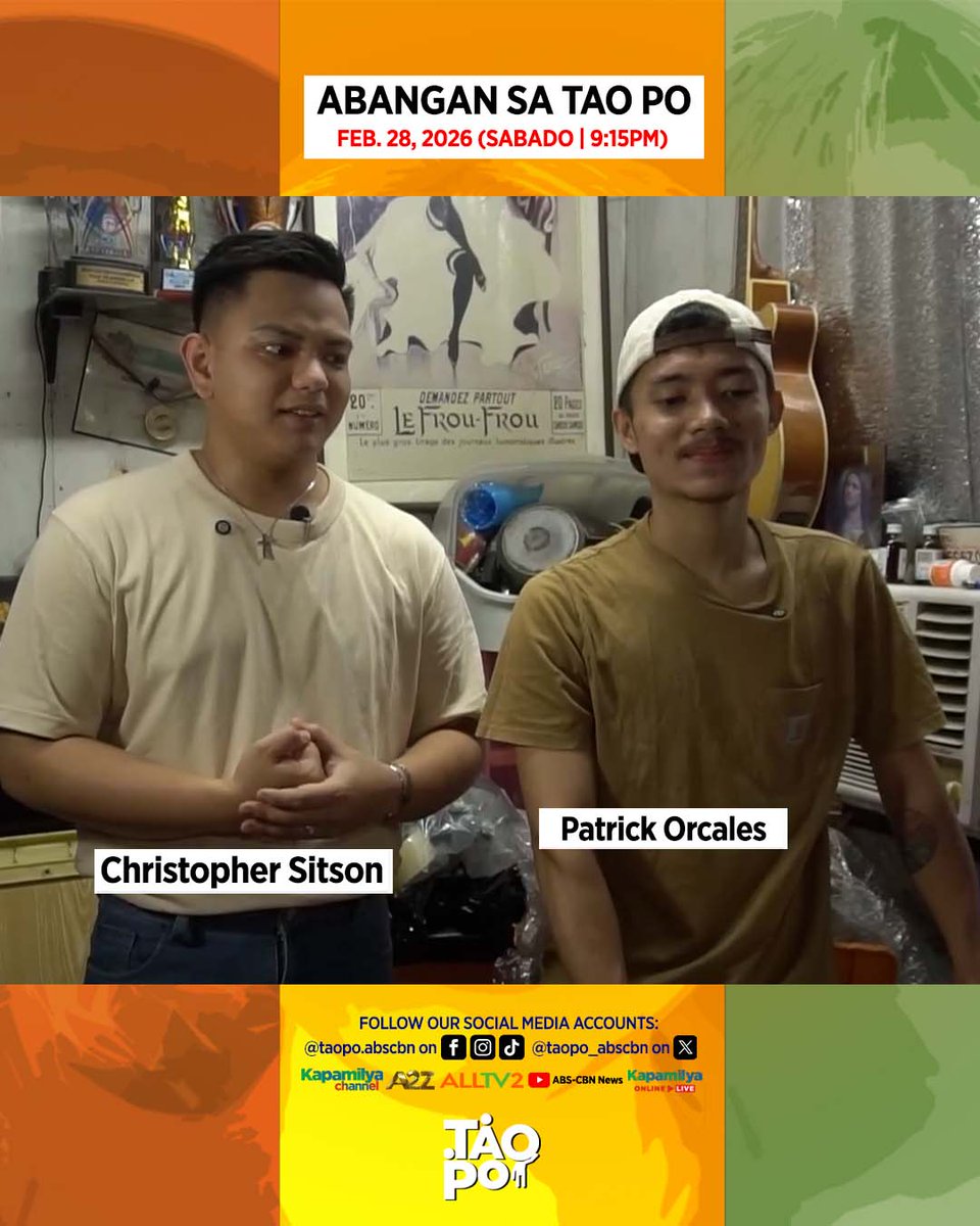 Abangan ang kwento ni Patrick Orcales aka 'Pat on Earth' kasama si Christopher Sitson sa #TaoPo ngayong SABADO, 9:15PM, sa Kapamilya Channel, A2Z, AllTV2, at Kapamilya Online Live