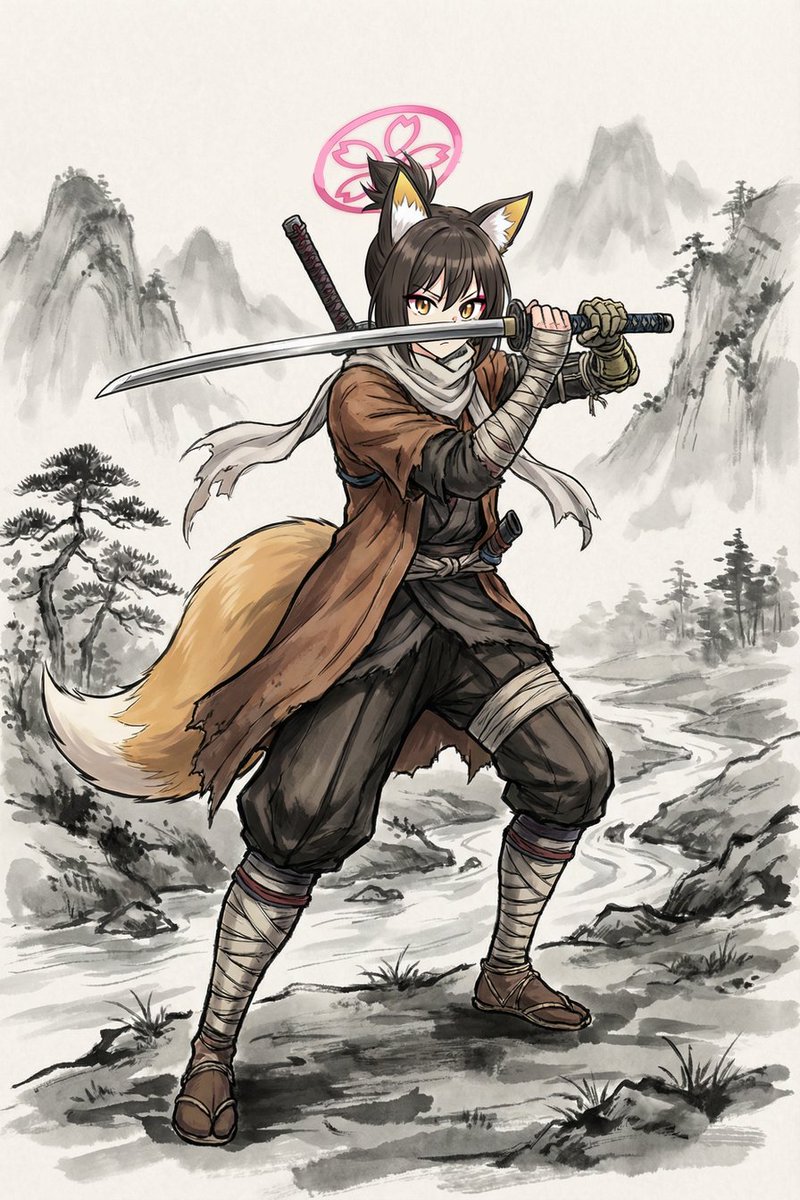 SEKIRO: SHADOWS DIE TWICE
より主人公の狼

のコスしたブルーアーカイブのイズナ

先生「イズナは忍者なの?」
イズナ「あ、明かせません!!」 