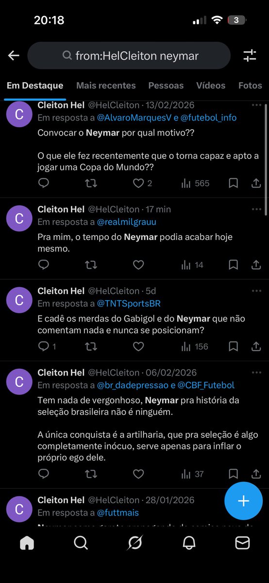 session_logs's tweet photo. @HelCleiton @br_dadepressao Só fala de Neymar ? https://t.co/Kh2CHQ1z0e